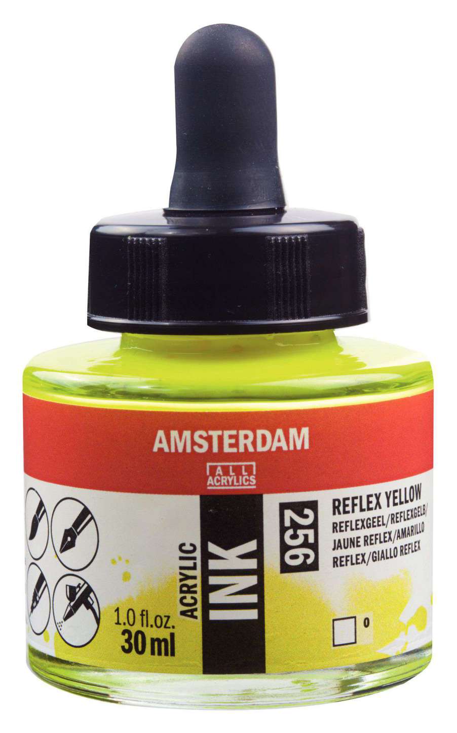 ΜΕΛΑΝΙ INK AMSTERDAM 256 30ML REFLEX YELLOW (ΣΥΣ-3TEM)