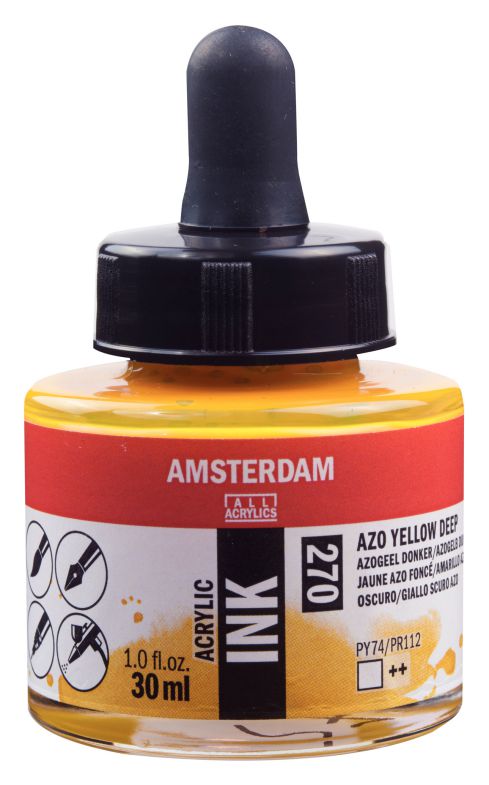 ΜΕΛΑΝΙ INK AMSTERDAM 270 30ML AZO YELLOW DEEP (ΣΥΣ-3TEM)
