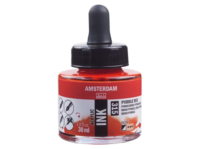 ΜΕΛΑΝΙ INK AMSTERDAM 315 30ML PYRROLE RED (ΣΥΣ-3TEM)