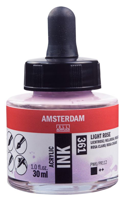 ΜΕΛΑΝΙ INK AMSTERDAM 361 30ML LIGHT ROSE (ΣΥΣ-3TEM)