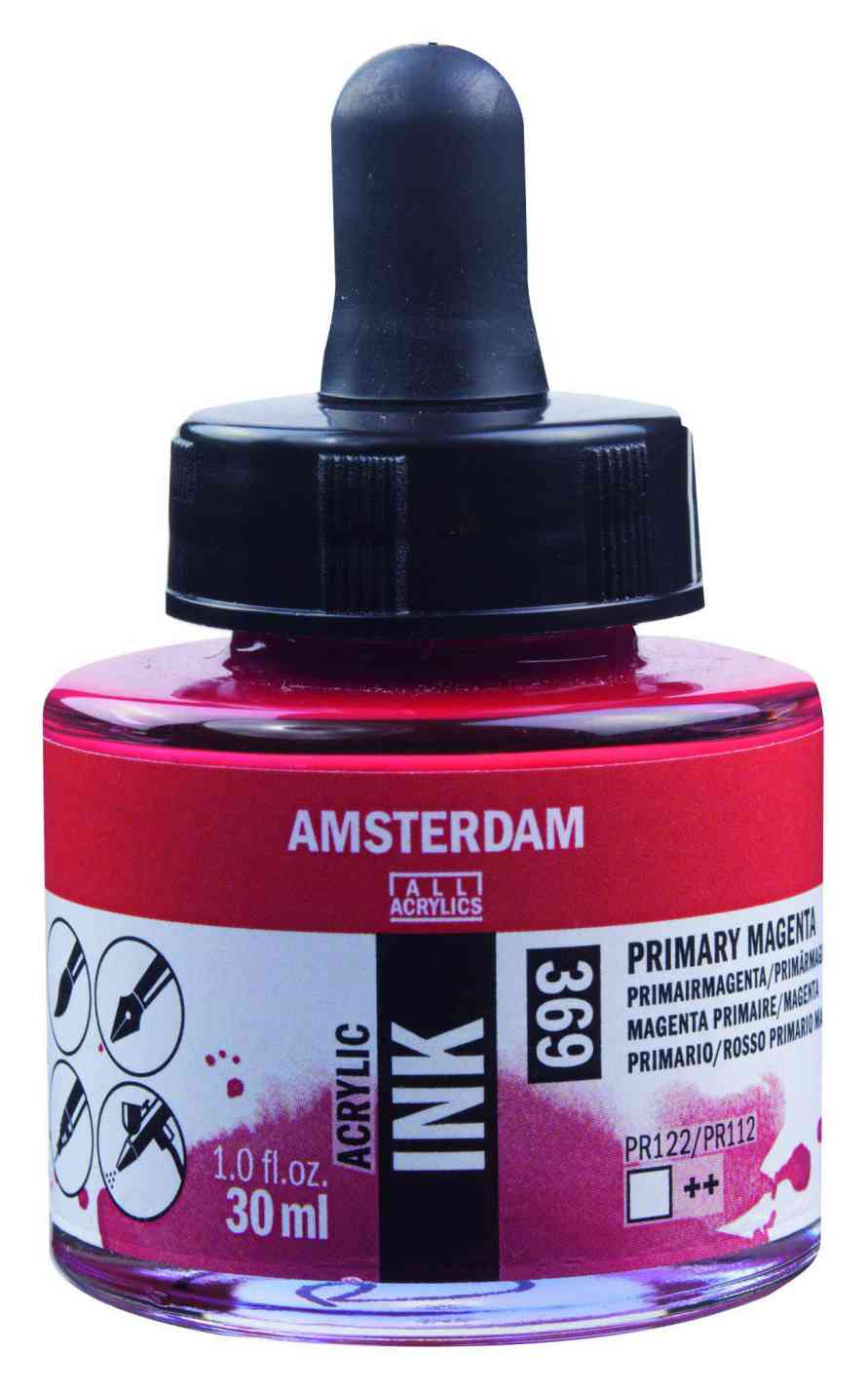 ΜΕΛΑΝΙ INK AMSTERDAM 369 30ML PRIM. MAGENTA (ΣΥΣ-3TEM)