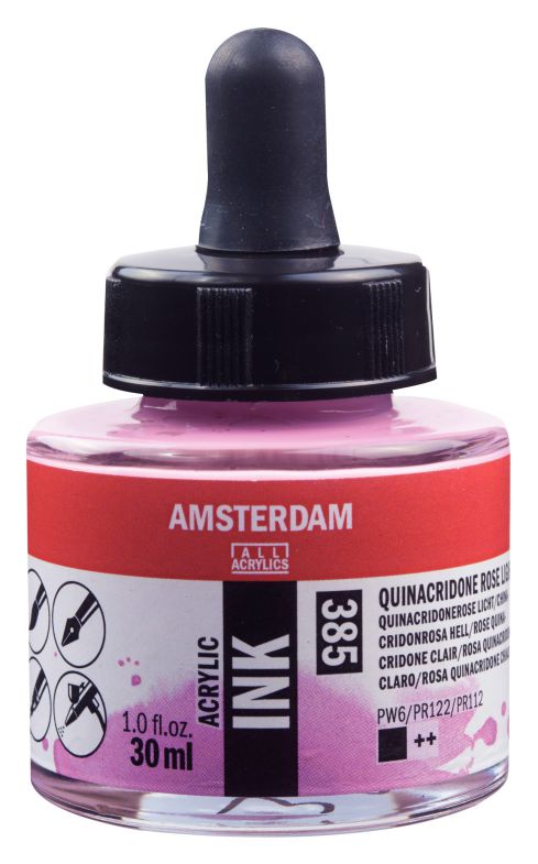 ΜΕΛΑΝΙ INK AMSTERDAM 385 30ML QUINAROSE LIGHT (ΣΥΣ-3TEM)