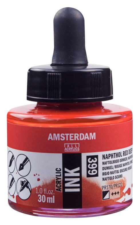 ΜΕΛΑΝΙ INK AMSTERDAM 399 30ML NAPH.RED DEEP (ΣΥΣ-3TEM)