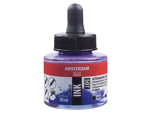 ΜΕΛΑΝΙ INK AMSTERDAM 507 30ML ULTRAM.VIOLET (ΣΥΣ-3TEM)