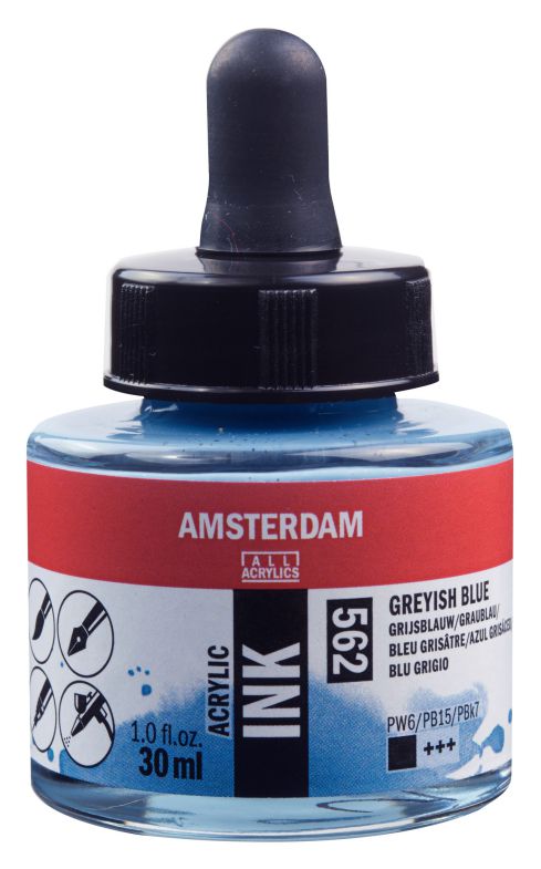 ΜΕΛΑΝΙ INK AMSTERDAM 562 30ML GREYISH BLUE (ΣΥΣ-3TEM)