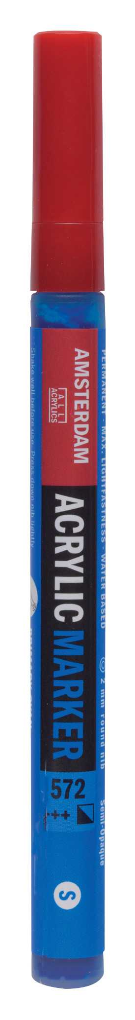 ΜΑΡΚΑΔΟΡΟΣ ΑΚΡΥΛΙΚΟΣ AMSTERDAM 2MM 572 PRIMARY CYAN