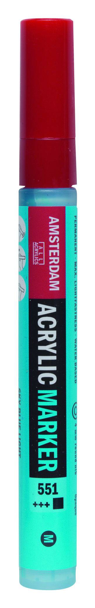ΜΑΡΚΑΔΟΡΟΣ ΑΚΡΥΛΙΚΟΣ AMSTERDAM 4MM 551 SKY BLUE LT SW