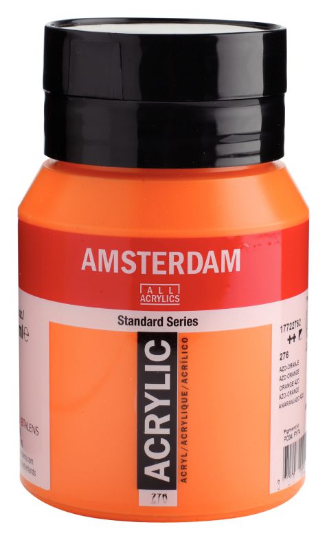 ΑΚΡΥΛΙΚΟ AMSTERDAM 500ML No 276 AZO ORANGE