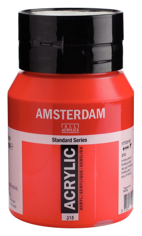 ΑΚΡΥΛΙΚΟ AMSTERDAM 500ML No 315 PYRROLE RED