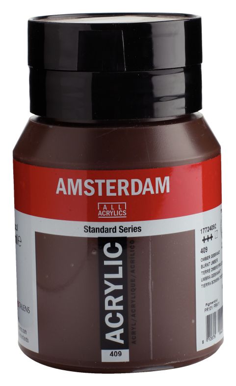 ΑΚΡΥΛΙΚΟ AMSTERDAM 500ML No 409 BURNT UMBER