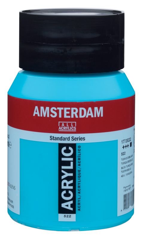 ΑΚΡΥΛΙΚΟ AMSTERDAM 500ML No 522 TURQ.BLUE