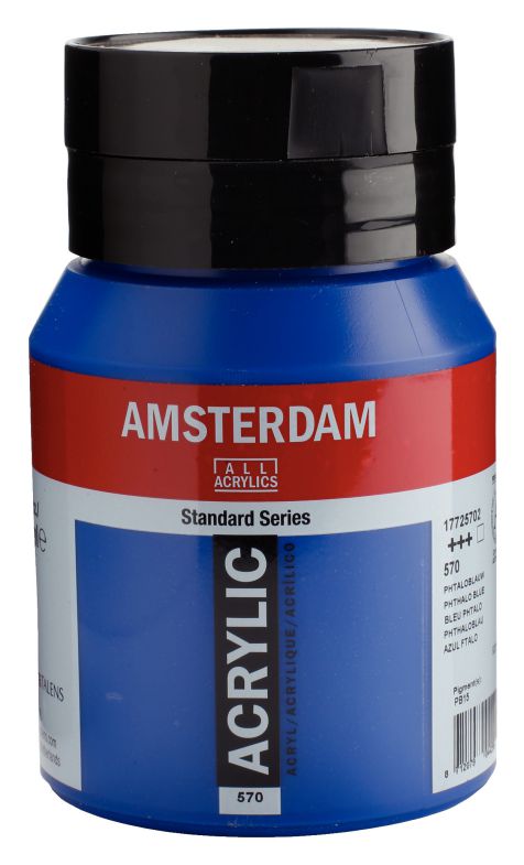 ΑΚΡΥΛΙΚΟ AMSTERDAM 500ML No 570 PHTHALO BLUE