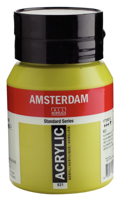 ΑΚΡΥΛΙΚΟ AMSTERDAM 500ML No 621 OLIVE GREEN LT