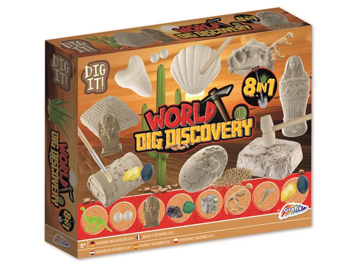 ΠΑΙΧΝΙΔΙ ΑΝΑΣΚΑΦΩΝ WORLD DIG DISCOVERY 8-in-1