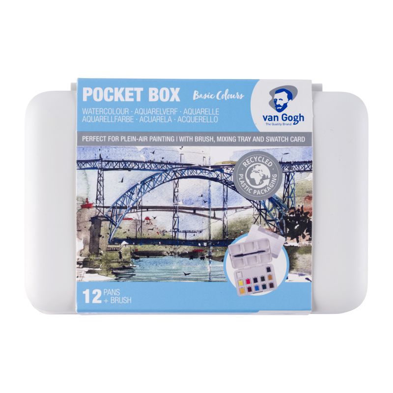 WATERCOLOUR POCKET BOX VAN GOGH ΣΕ ΚΥΒΟ (ΠΑΣΤΙΛΙΕΣ) 12 ΤΕΜ GOGH.SET HP8612