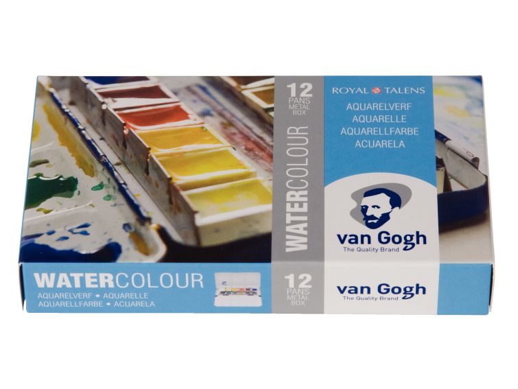 WATERCOLOUR VAN GOGH 12 ΧΡΩΜΑΤΩΝ ΣΕ ΜΕΤΑΛΛΙΚΗ ΚΑΣΕΤΙΝΑ