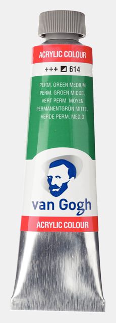 ΑΚΡΥΛΙΚΟ VAN GOGH 40ML 614 PERM.GREEN MED (ΣΥΣΚ-3ΤΕΜ)