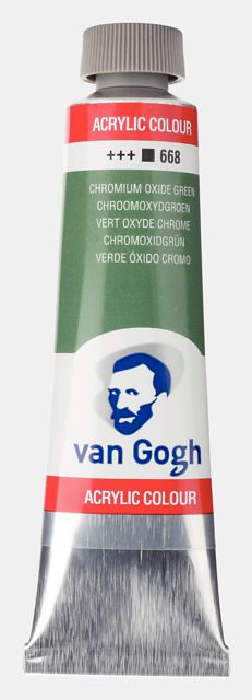 ΑΚΡΥΛΙΚΟ VAN GOGH 40ML 668 CHROM.OX.GREEN (ΣΥΣΚ-3ΤΕΜ)
