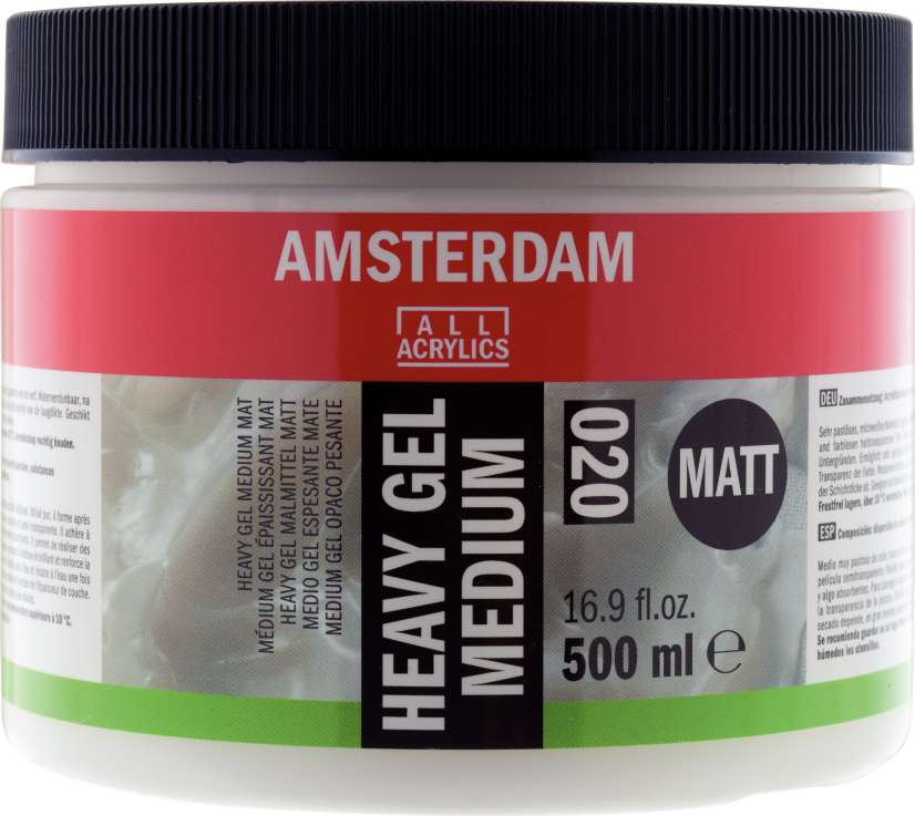 AMSTERDAM HEAVY GEL MEDIUM 020 MATT 500ML
