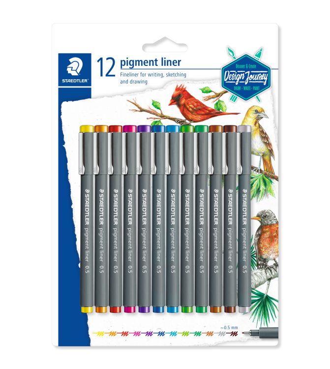 ΜΑΡΚΑΔΟΡΟΙ PIGMENT LINER 0.5 ΣΕΤ 12ΧΡΩΜΑΤΑ