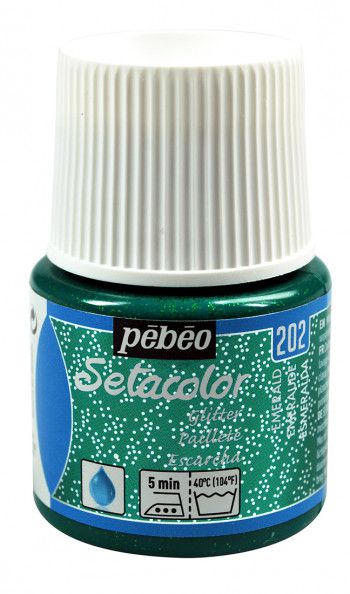 ΧΡΩΜΑ ΥΦΑΣΜΑΤΟΣ SETACOLOR LIGHT GLITTER FABRICS 45 ML Emerald