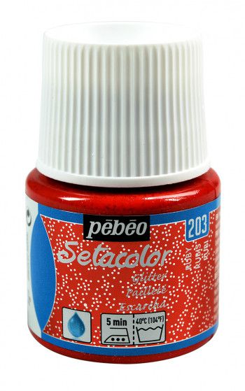 ΧΡΩΜΑ ΥΦΑΣΜΑΤΟΣ SETACOLOR LIGHT GLITTER FABRICS 45 ML RUBY