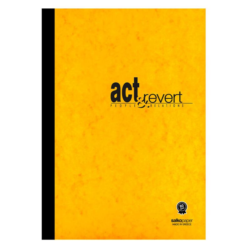ΤΕΤΡΑΔΙΟ ΡΙΓΕ ΚΟΛΛΗΤΟ "ACT & REVERT 360" 17Χ25/64ΣΕΛ 2Θ (ΣΥΣΚ-10ΤΕΜ)