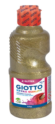 ΤΕΜΠΕΡΑ ΜΠΟΥΚΑΛΙ 250ML ΧΡΥΣΟ GLITTER GIOTTO