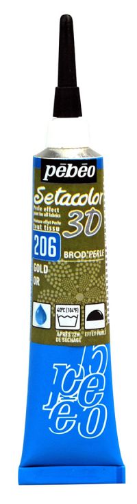 ΠΕΡΙΓΡΑΜΜΑΤΑ 20ML GOLD ΥΦΑΣΜΑΤΟΣ SETACOLOR 3D