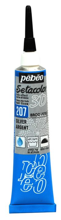 ΠΕΡΙΓΡΑΜΜΑΤΑ 20ML SILVER ΥΦΑΣΜΑΤΟΣ SETACOLOR 3D