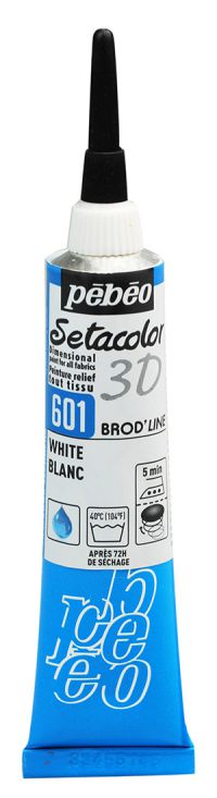 ΠΕΡΙΓΡΑΜΜΑΤΑ 20ML WHITE ΥΦΑΣΜΑΤΟΣ SETACOLOR 3D