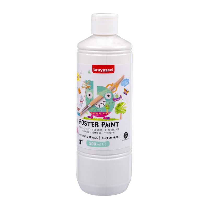 ΤΕΜΠΕΡΑ POSTER PAINT 100 500ML ΛΕΥΚΟ BZL
