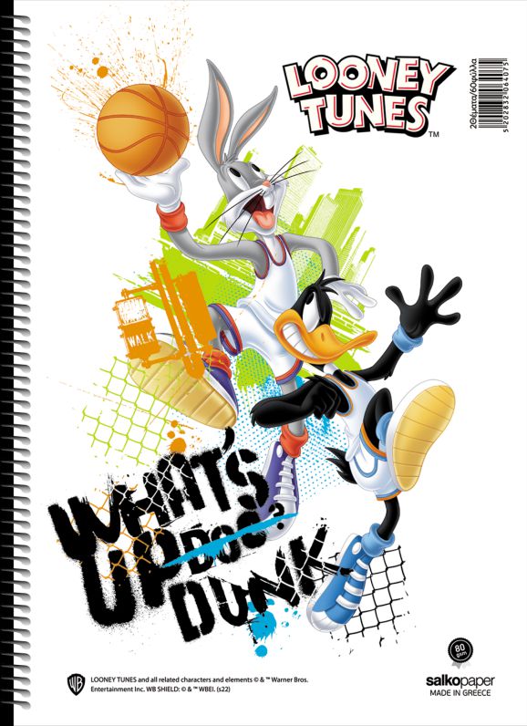 ΣΠΙΡΑΛ LOONEY TUNES - STREET MOVES 21X29/120ΣΕΛ 2Θ (ΣΥΣΚ-10ΤΕΜ)