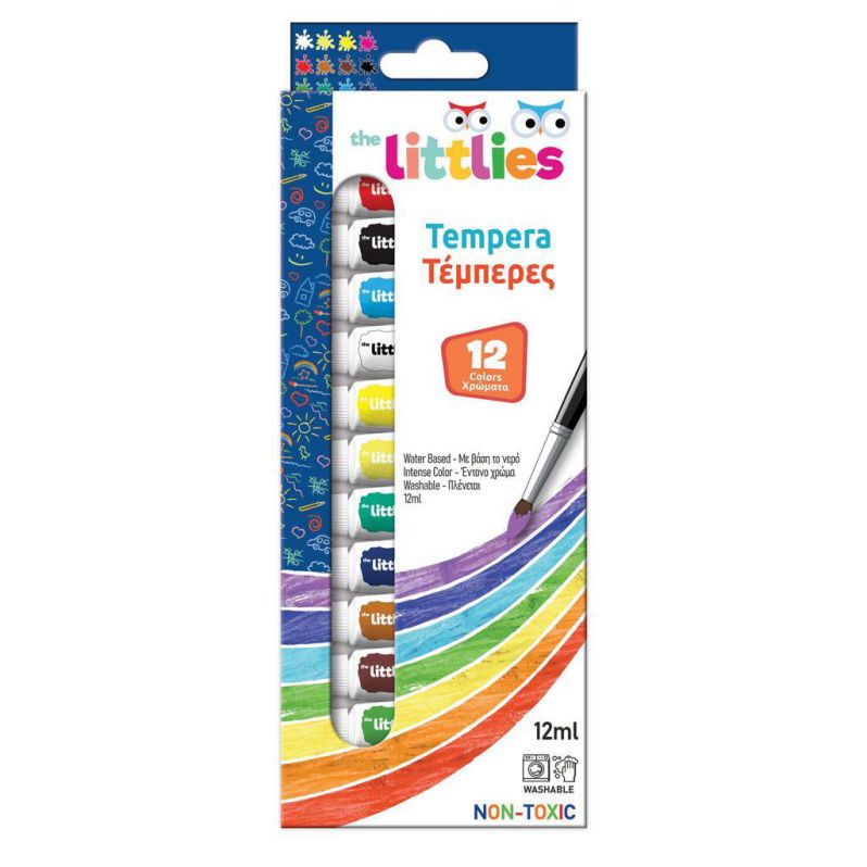 ΤΕΜΠΕΡΑ 12ml 12ΧΡΩΜΑΤΑ LITTLIES