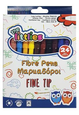 ΜΑΡΚΑΔΟΡΟΙ ΖΩΓΡΑΦΙΚΗΣ ΛΕΠΤΟΙ 24ΧΡΩΜΑΤΑ LITTLIES (ΣΥΣΚ-12ΤΕΜ)