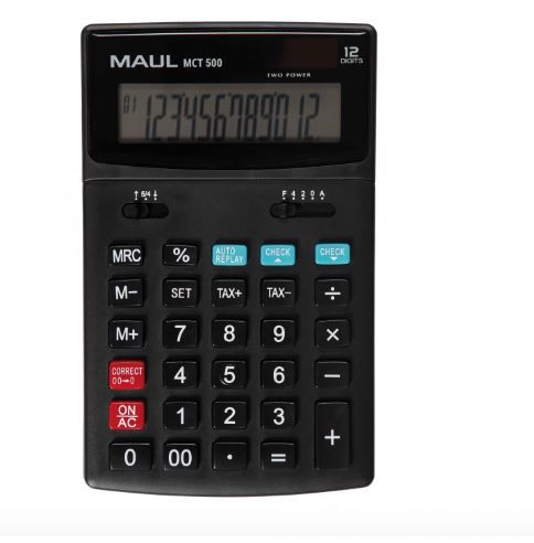 ΑΡΙΘΜΟΜΗΧΑΝΗ ΕΠΙΤΡΑΠΕΖΙΑ MCT 500, 12 DIGITS ΔΙΑΣΤΑΣΗ 10,5Χ17,5