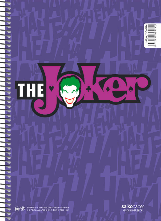 ΣΠΙΡΑΛ THE JOKER V.2 21X29/180ΣΕΛ 3Θ(ΣΥΣΚ-6ΤΕΜ)