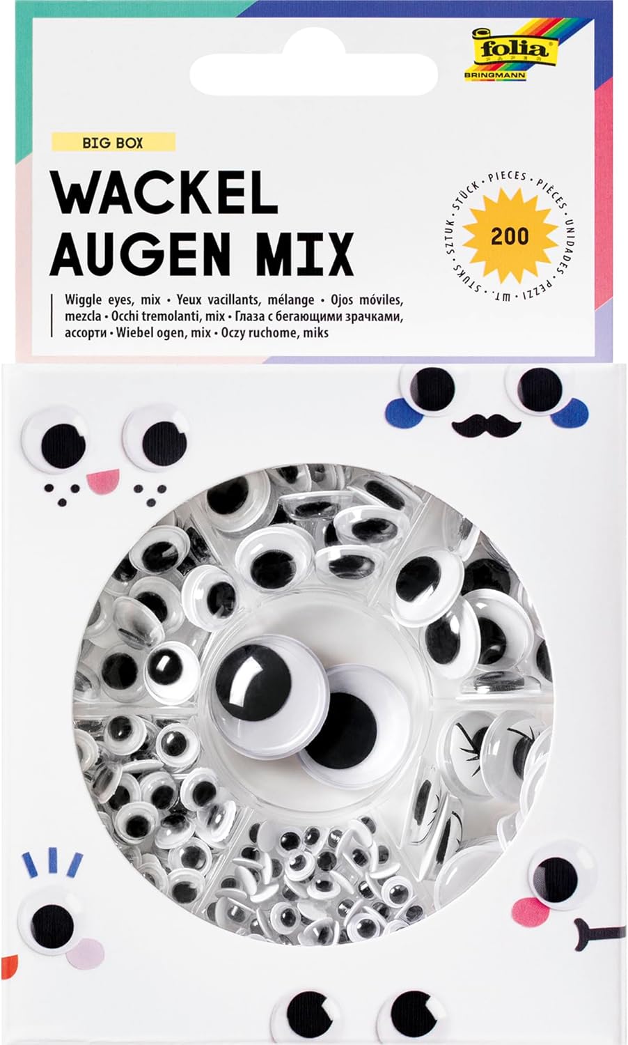 ΜΑΤΑΚΙΑ ΑΥΤΟΚΟΛΛΗΤΑ ΧΕΙΡ/ΝΙΑΣ 200 ΚΛΑΣΙΚΑ ΣΕ 6 ΜΕΓΕΘΗ