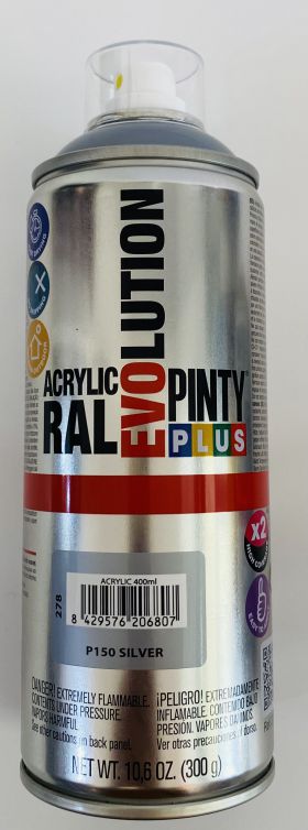ΣΠΡΕΪ ΑΚΡΥΛΙΚΟ ΧΡΩΜΑ ΑΣΗΜΙ EVO 400ML SILVER