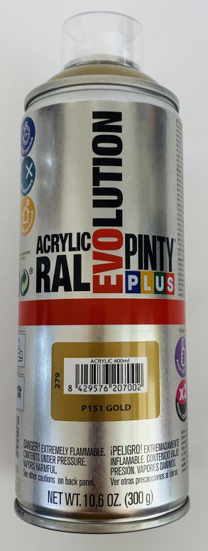 ΣΠΡΕΪ ΑΚΡΥΛΙΚΟ ΧΡΩΜΑ GOLD ΧΡΥΣΟ EVO 400ML