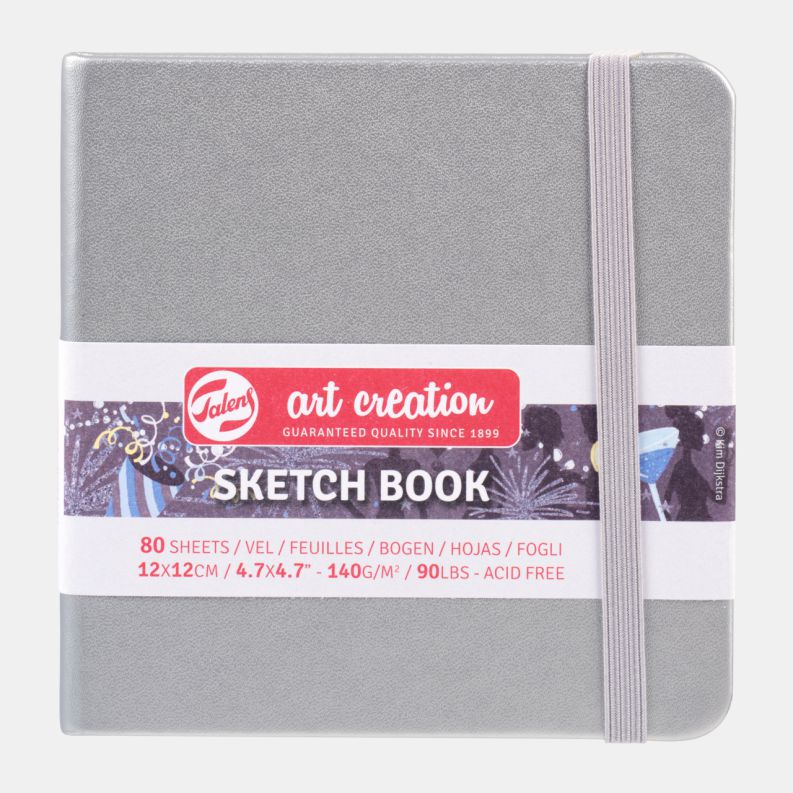 ΜΠΛΟΚ ΣΧΕΔΙΟΥ SHINY SILVER 12Χ12 80Φ 140GR SKETCH BOOK ART CREATION