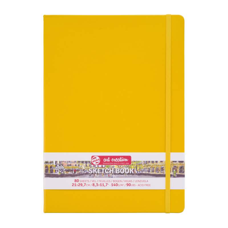 ΜΠΛΟΚ ΣΧΕΔΙΟΥ GOLDEN YELLOW 21Χ30 80φ 140GR SKETCH BOOK TALENS ART CREATION