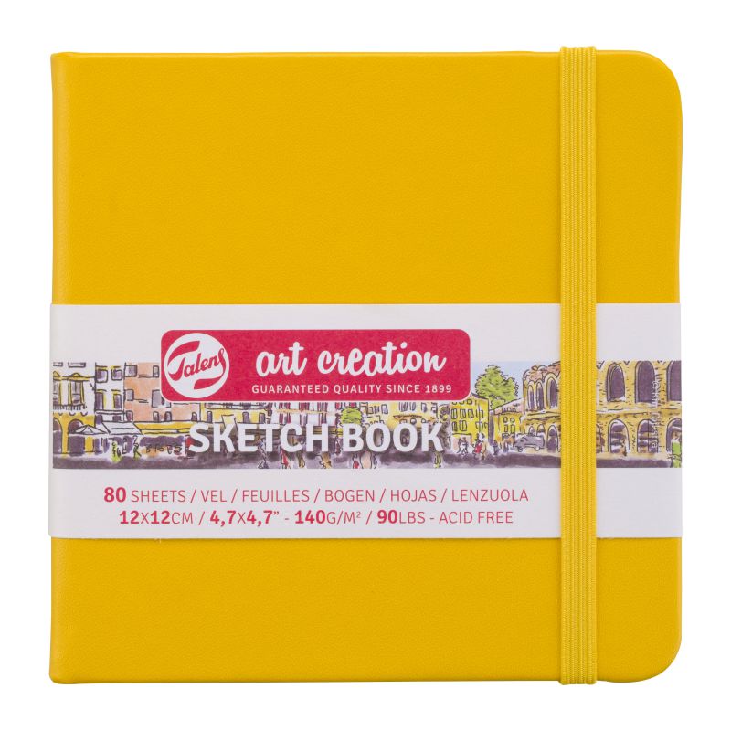 ΜΠΛΟΚ ΣΧΕΔΙΟΥ ΚΙΤΡΙΝΟ 12Χ12 140gr 80φυλ. SKETCH BOOK ART CREATION