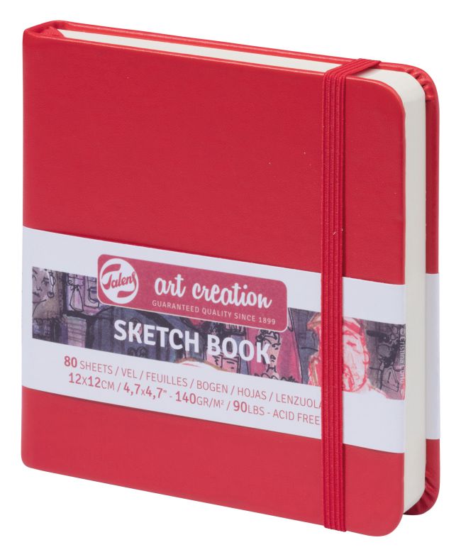ΜΠΛΟΚ ΣΧΕΔΙΟΥ ΚΟΚΚΙΝΟ 12Χ12 140gr 80φυλ.SKETCH BOOK ART CREATION