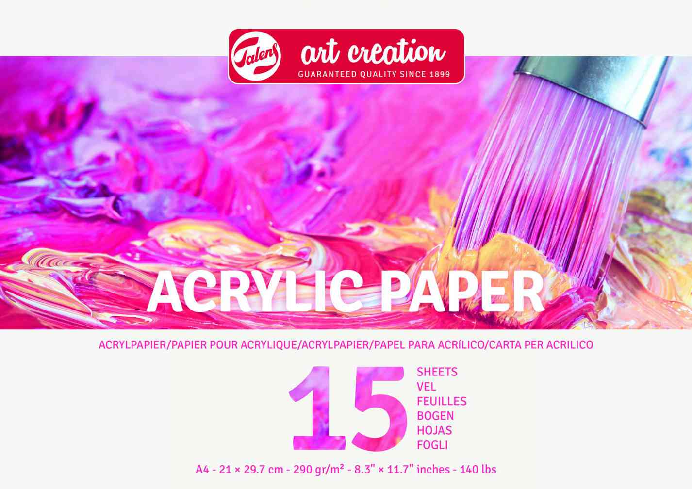 ΜΠΛΟΚ ACRYLIC PAPER A4 (21Χ29.7) 290gr 15φυλλα (ΣΥΣΚ-3ΤΕΜ)