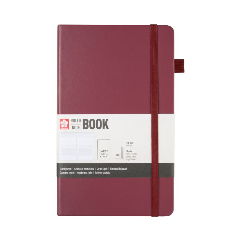 ΜΠΛΟΚ SAKURA 13X21CM RULED NOTEBOOK MULBERRY