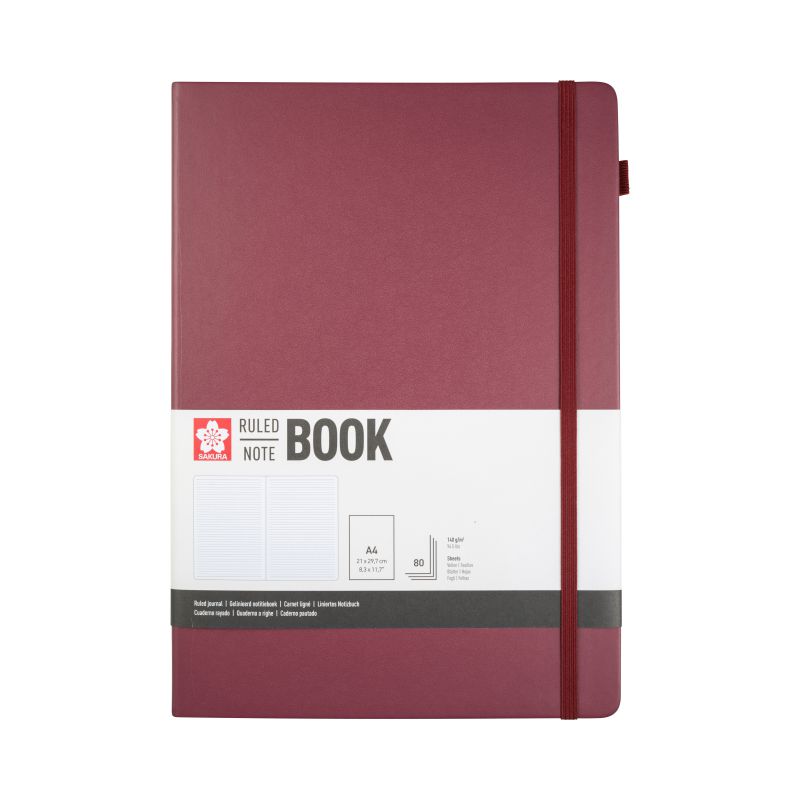 ΜΠΛΟΚ SAKURA 21X30CM RULED NOTEBOOK MULBERRY