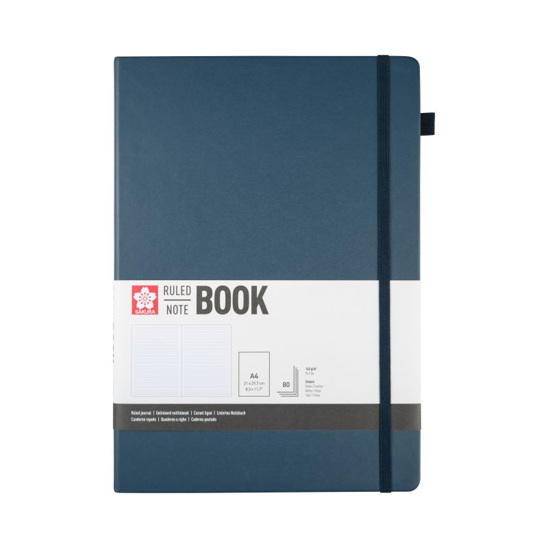 ΜΠΛΟΚ SAKURA 21X30CM RULED NOTEBOOK DEEP INDIGO