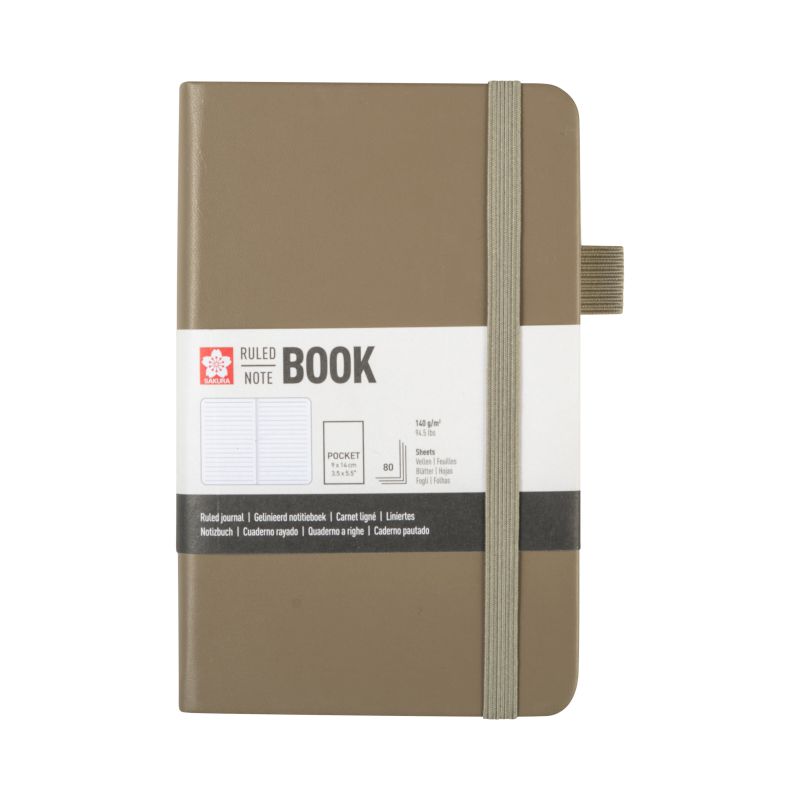 ΜΠΛΟΚ SAKURA 9X14CM RULED NOTEBOOK CINDER