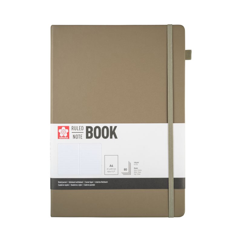 ΜΠΛΟΚ SAKURA 21X30CM RULED NOTEBOOK CINDER